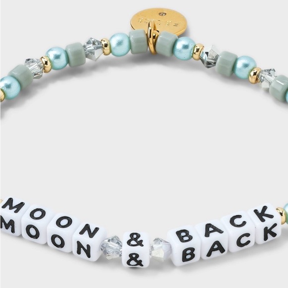 little words project Jewelry - Little Words Project Moon & Back Beaded
Bracelet - Blue Crush Gold NWT